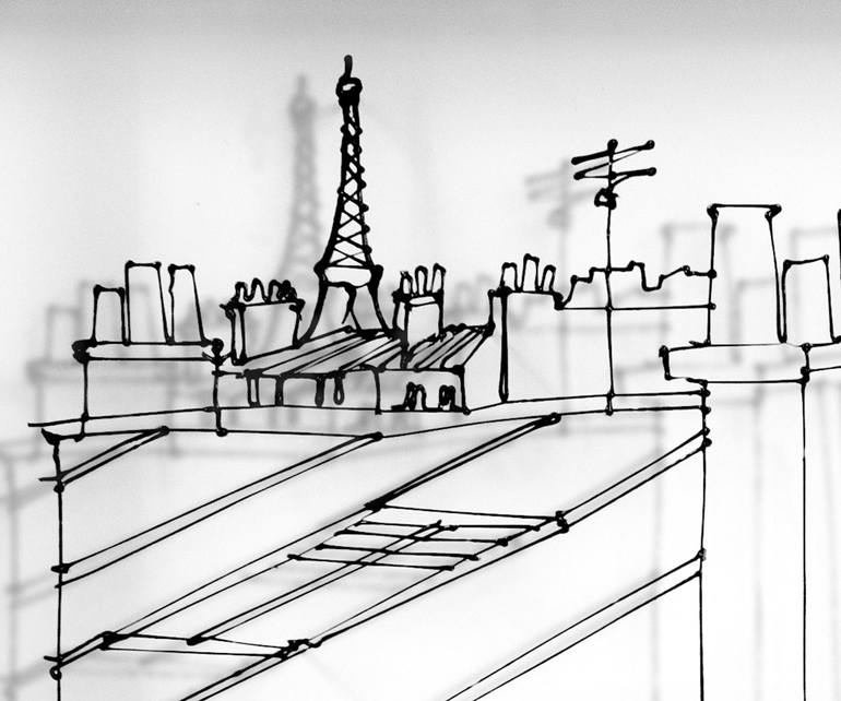 Original Contemporary Cities Drawing by Agnès Audras Filstories