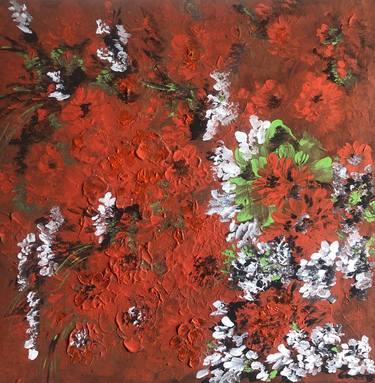 Print of Abstract Expressionism Floral Paintings by Monica Rusu