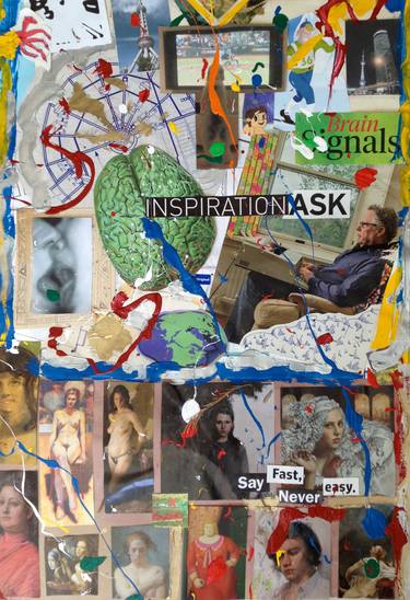Original Abstract Culture Collage by Ralph Miller