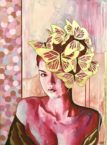 Original Expressionism Portrait Paintings by Mallory Guinet