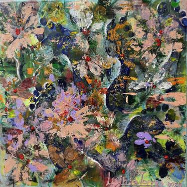 Original Abstract Expressionism Abstract Drawings by Luchia Torres