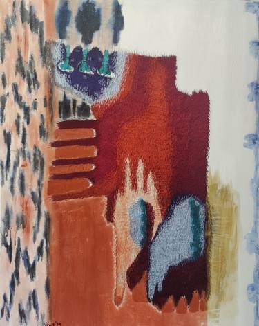 Original Art Deco Abstract Mixed Media by Veena Advani