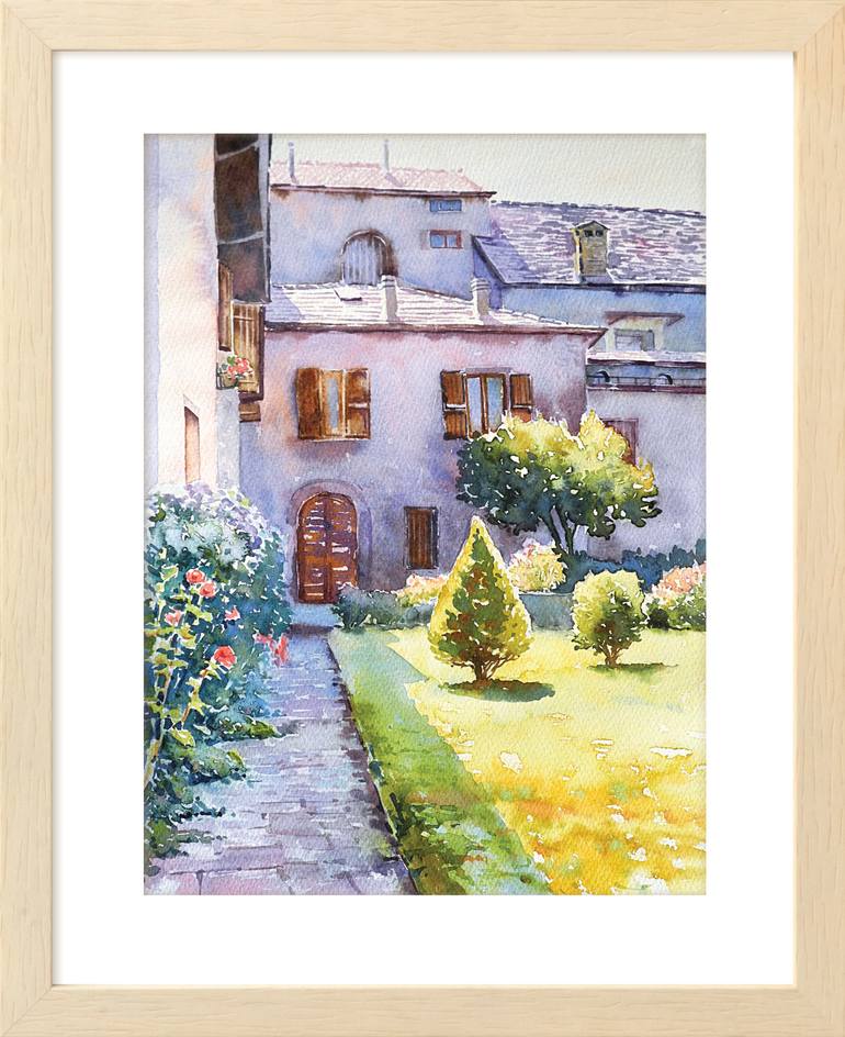 Original Contemporary Architecture Painting by Alfiya Galiullina