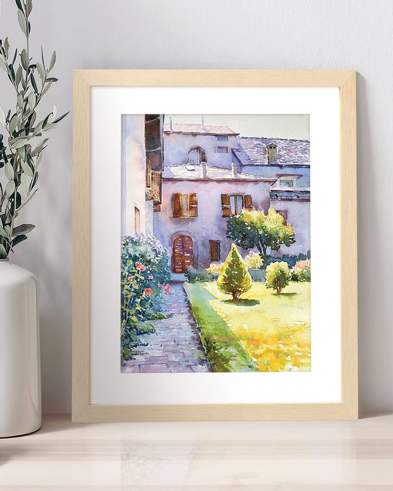 Original Contemporary Architecture Painting by Alfiya Galiullina