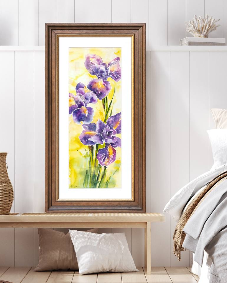 Original Contemporary Floral Painting by Alfiya Galiullina