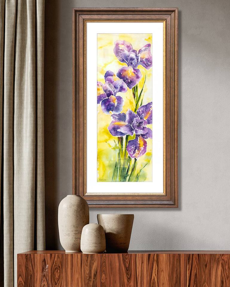 Original Floral Painting by Alfiya Galiullina