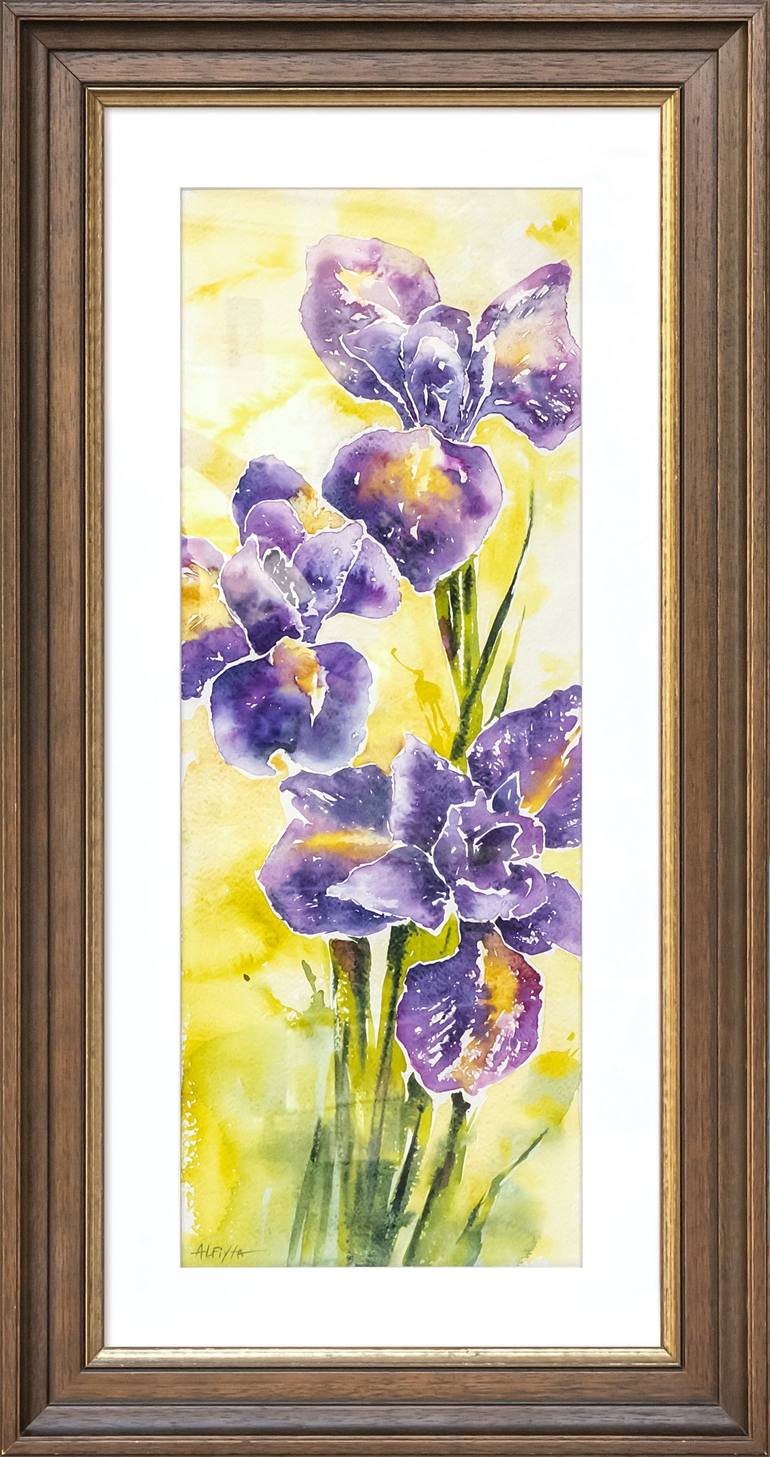 Original Floral Painting by Alfiya Galiullina