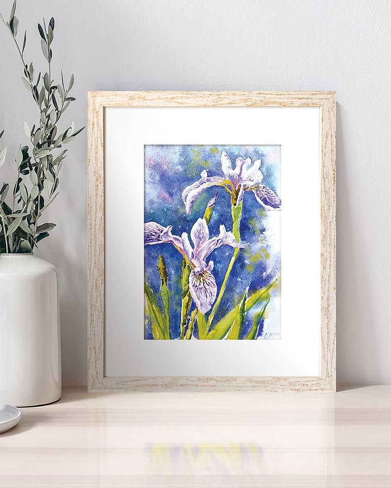 Original Floral Painting by Alfiya Galiullina