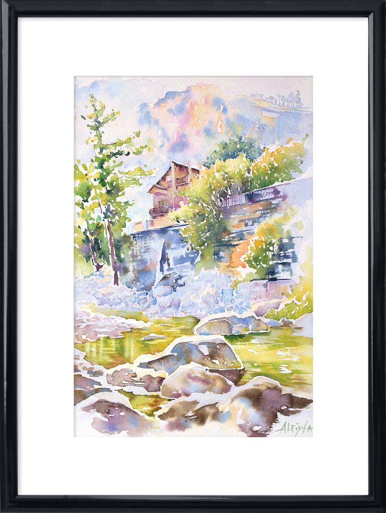 Original Contemporary Nature Painting by Alfiya Galiullina