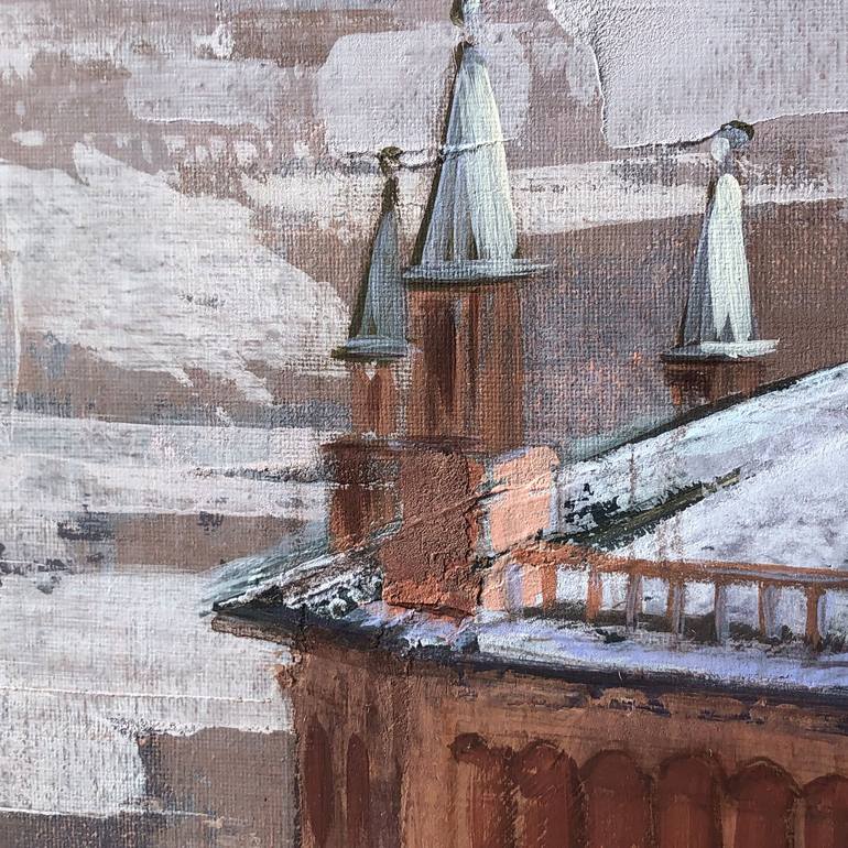 Original Architecture Painting by Alfiya Galiullina