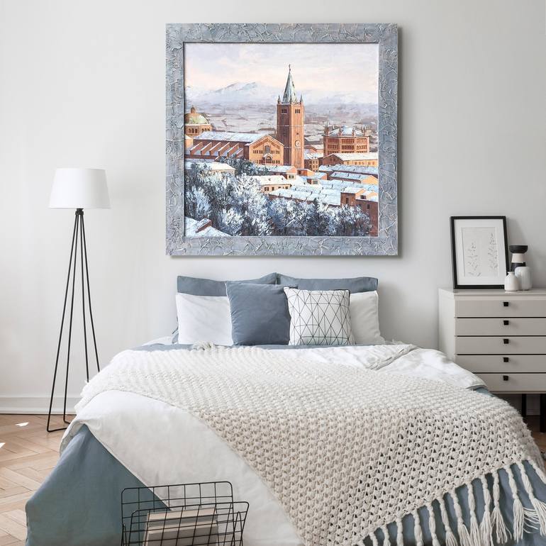 Original Architecture Painting by Alfiya Galiullina