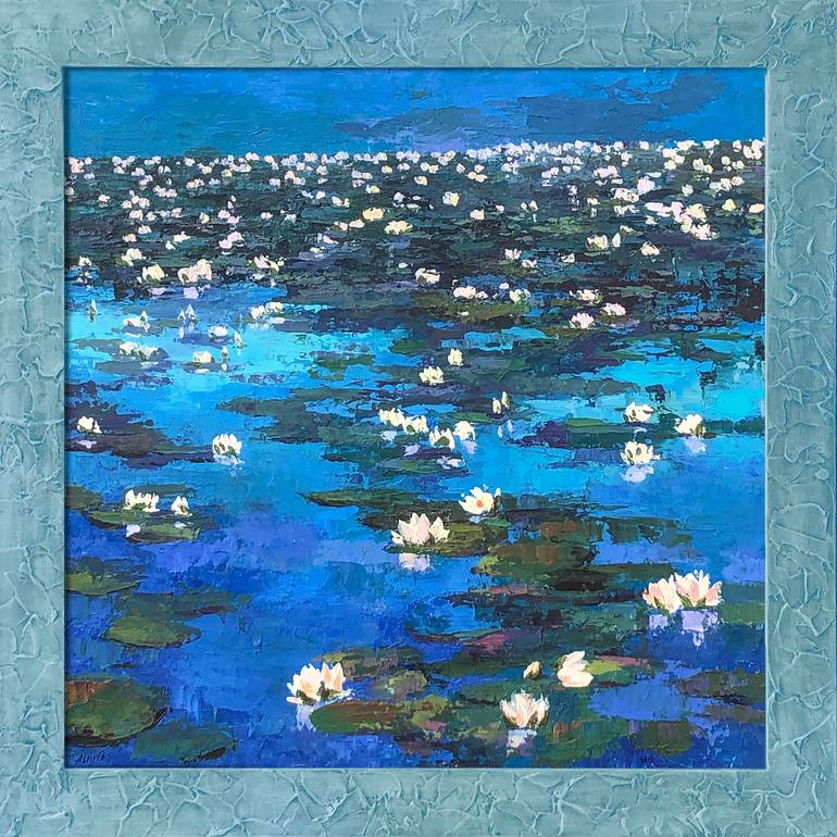 Original Figurative Floral Painting by Alfiya Galiullina
