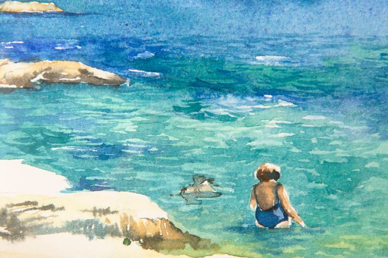 Original Figurative Seascape Painting by Alfiya Galiullina