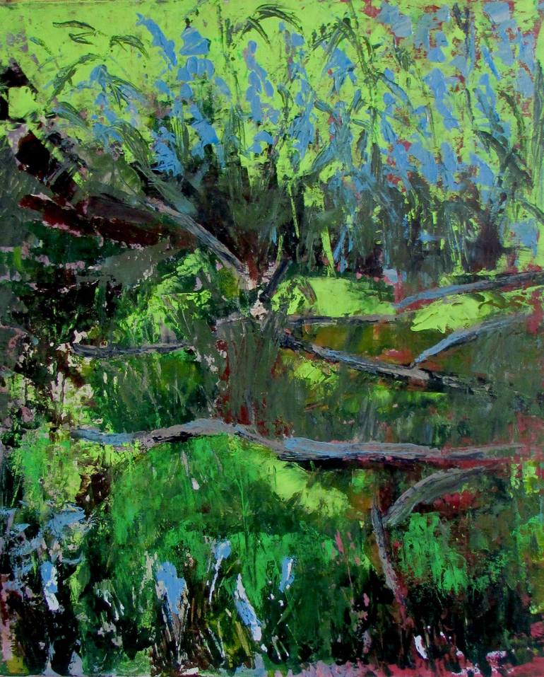 Print of Abstract Expressionism Floral Paintings by Helena Butler