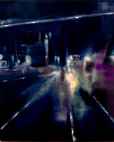 Original Abstract Expressionism Cities Paintings by Helena Butler