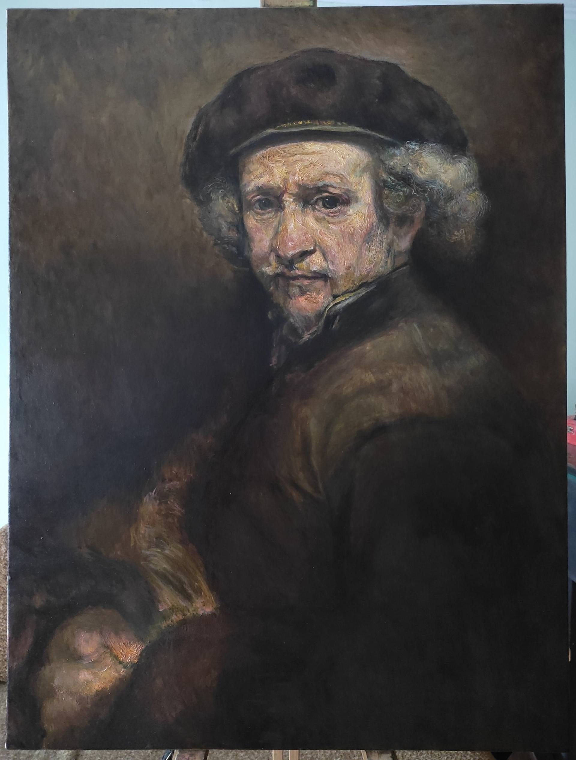 Copy of Rembrandt's Self-portrait, 1659, image size:1920x2532