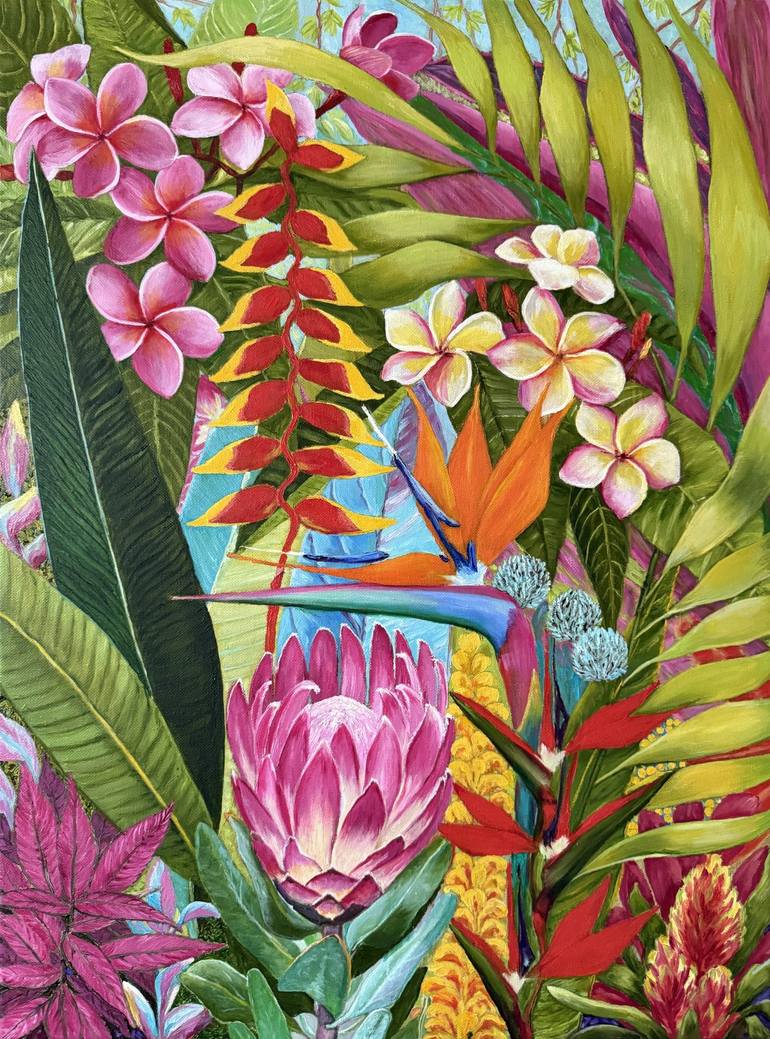 Print of Abstract Botanic Paintings by Victoria Bogdan