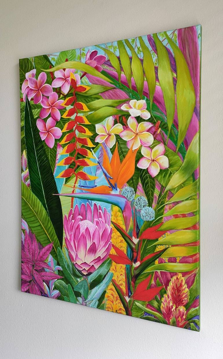 Original Abstract Botanic Painting by Victoria Bogdan