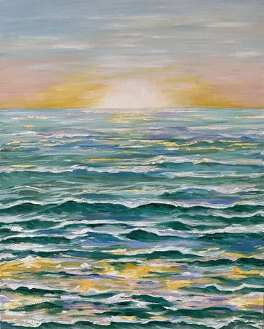 Print of Impressionism Seascape Paintings by Victoria Bogdan