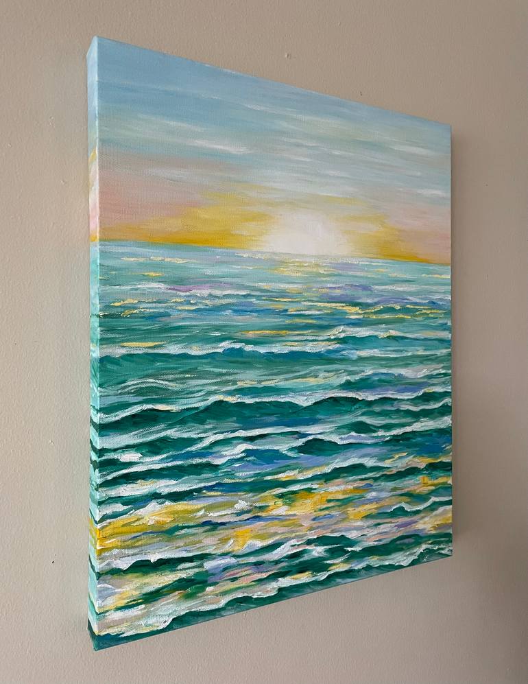 Original Impressionism Seascape Painting by Victoria Bogdan