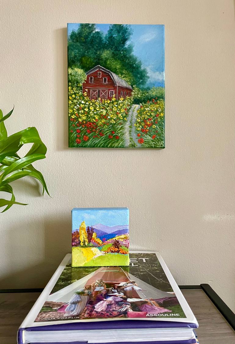 Original Impressionism Landscape Painting by Victoria Bogdan