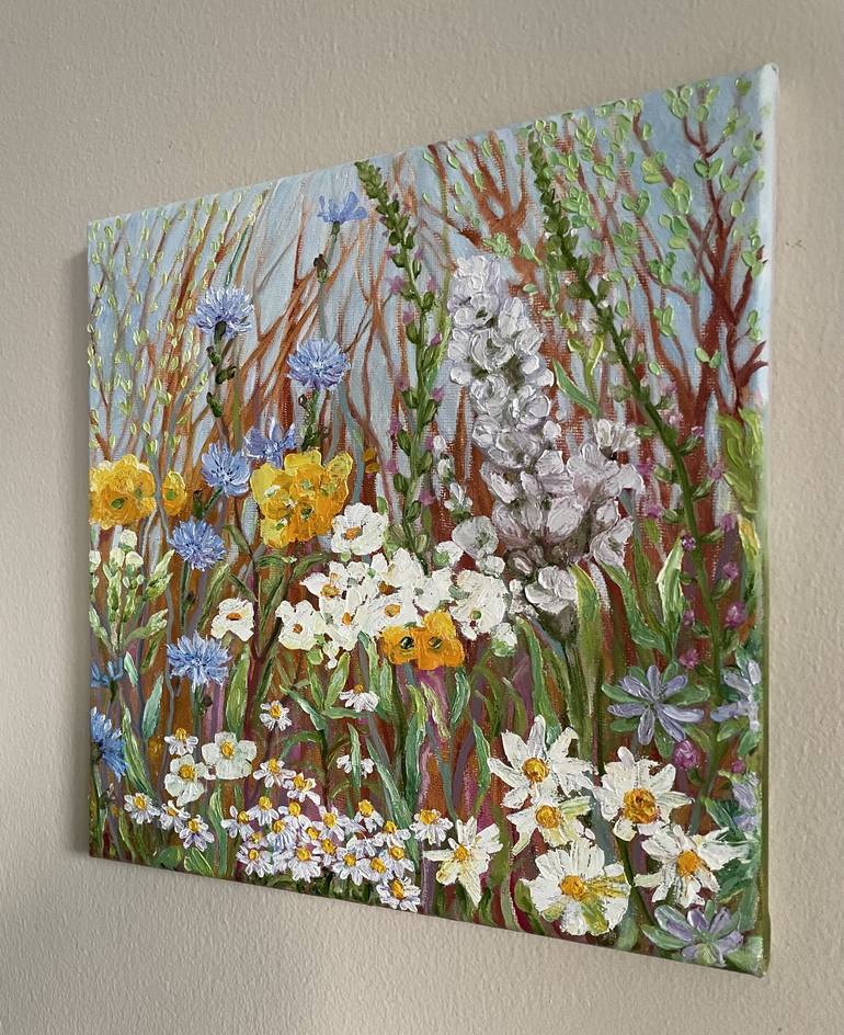 Original Impressionism Floral Painting by Victoria Bogdan