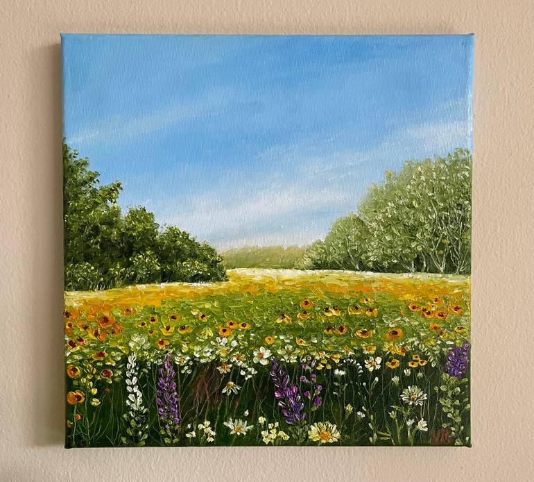 Original Impressionism Landscape Painting by Victoria Bogdan