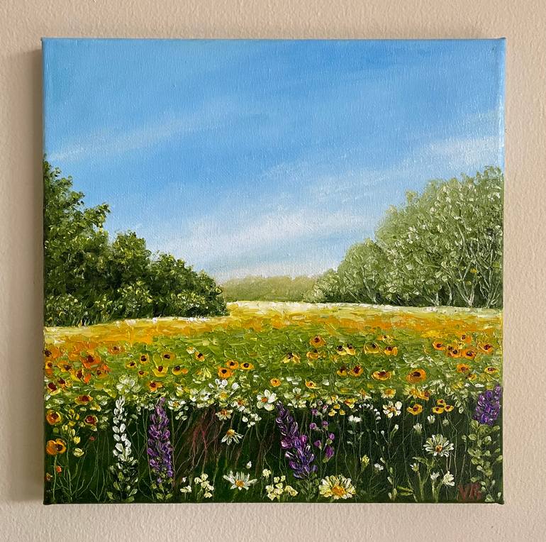 Original Impressionism Landscape Painting by Victoria Bogdan