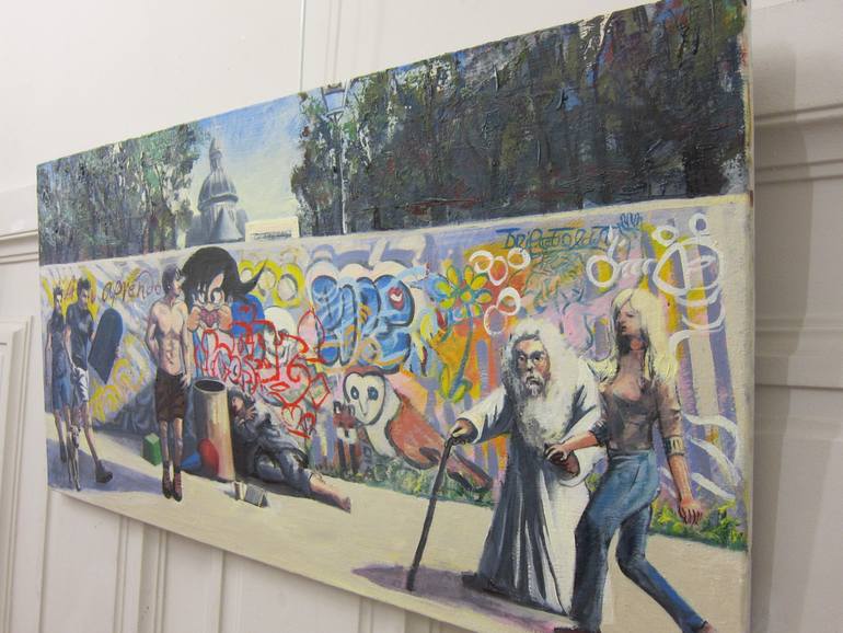 Original Contemporary Cities Painting by Roy Forget