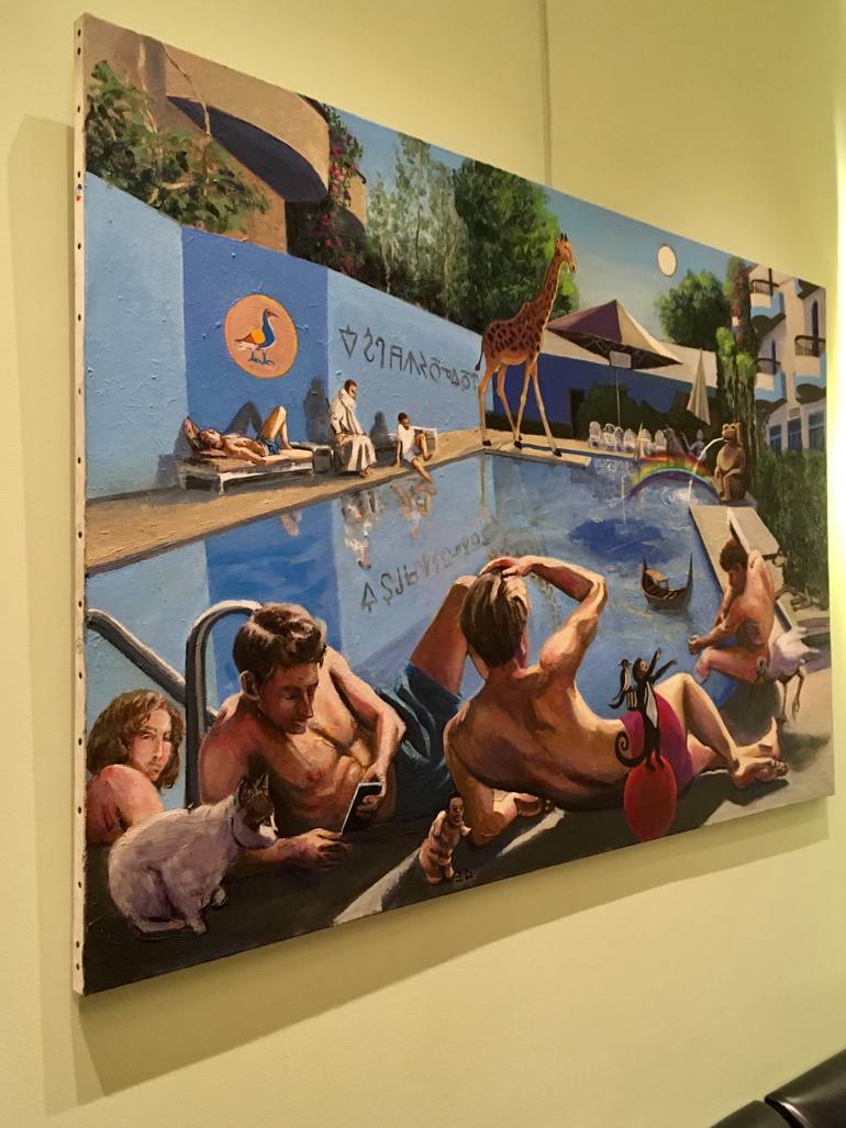 Original Figurative Water Painting by Roy Forget