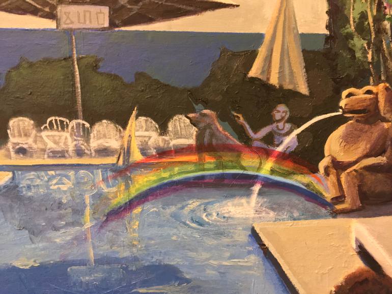 Original Figurative Water Painting by Roy Forget