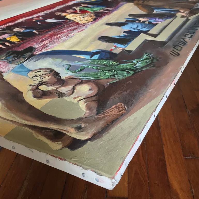 Original Figurative Beach Painting by Roy Forget