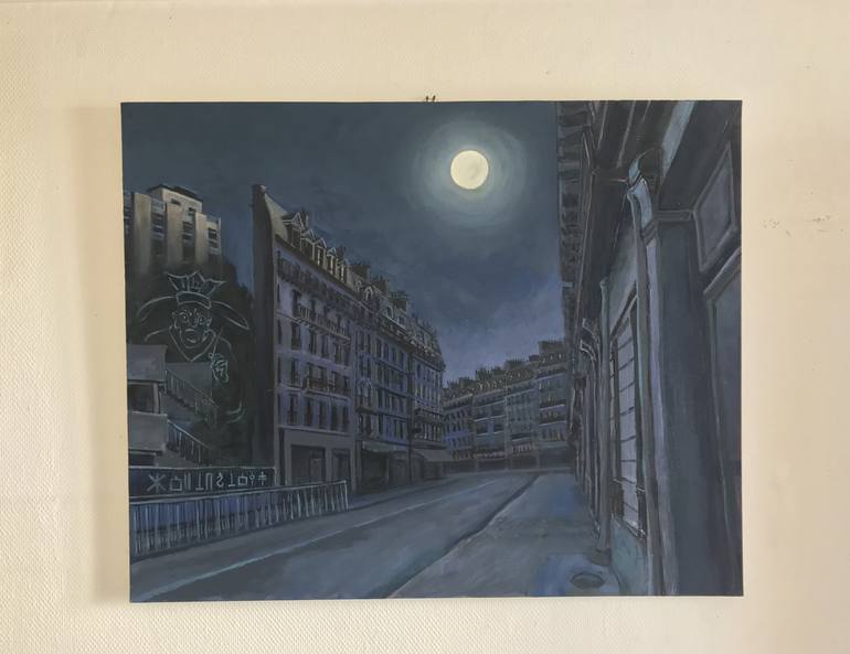 Original Architecture Painting by Roy Forget