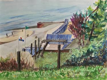 Original Fine Art Beach Paintings by Roy Forget