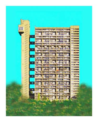 Trellick Tower - Brutalist Icons - Large (50 x 70 cm) thumb