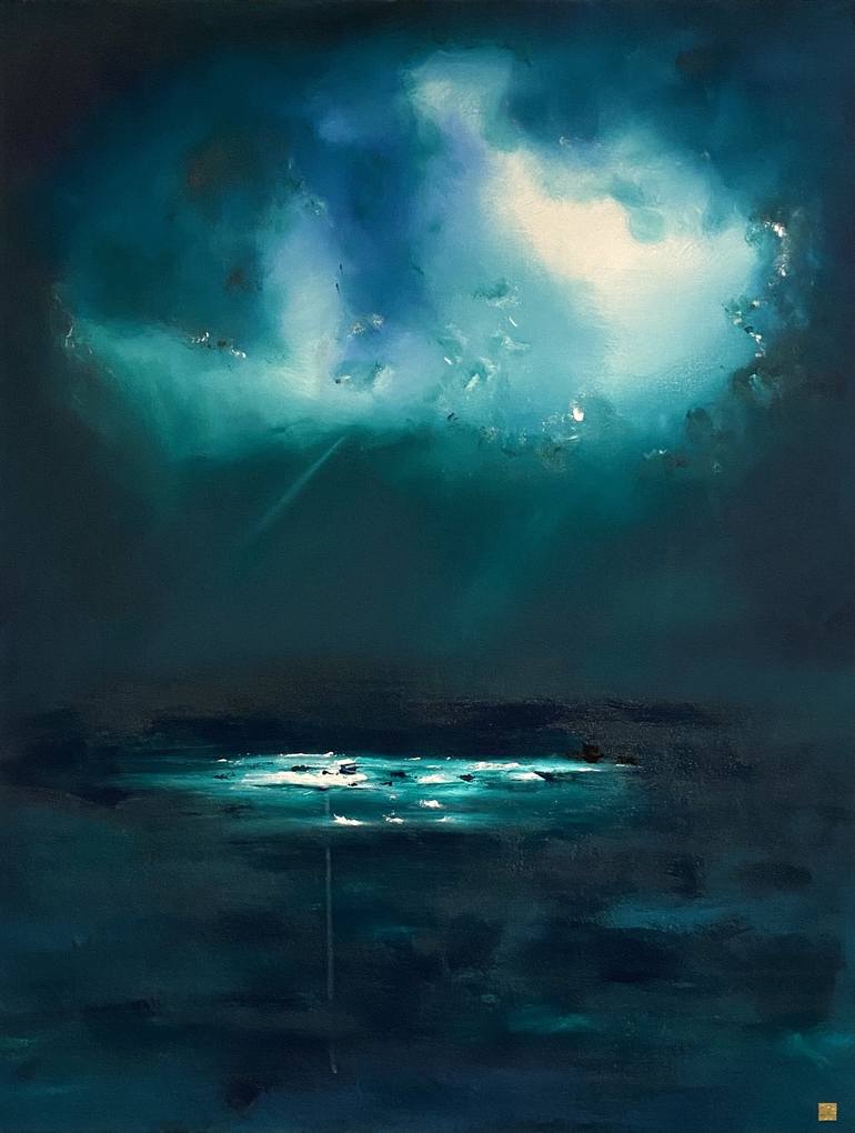 A calming break Painting by Ryan Morley | Saatchi Art