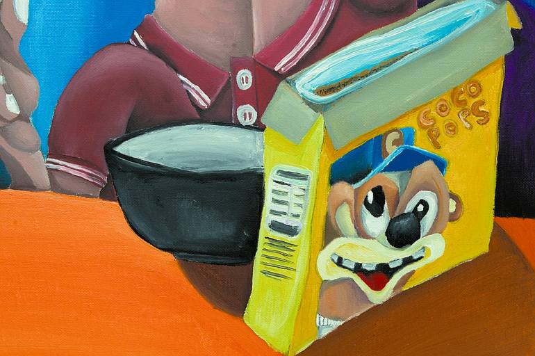 Original Abstract People Painting by Dino Bradford