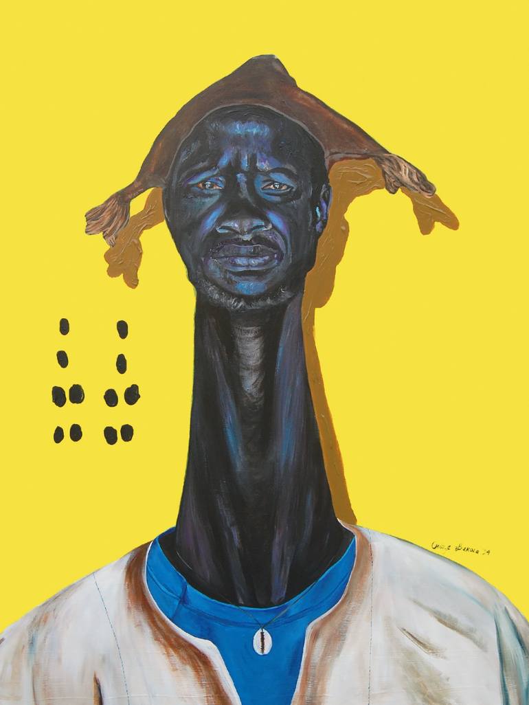 Print of Abstract Expressionism Portrait Paintings by Bukola Orioye