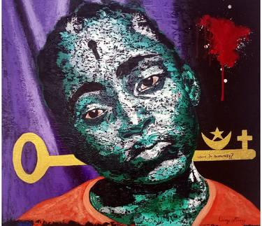 Original Portrait Painting by Bukola Orioye