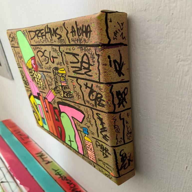 Original Conceptual Graffiti Painting by Ziv Lahat