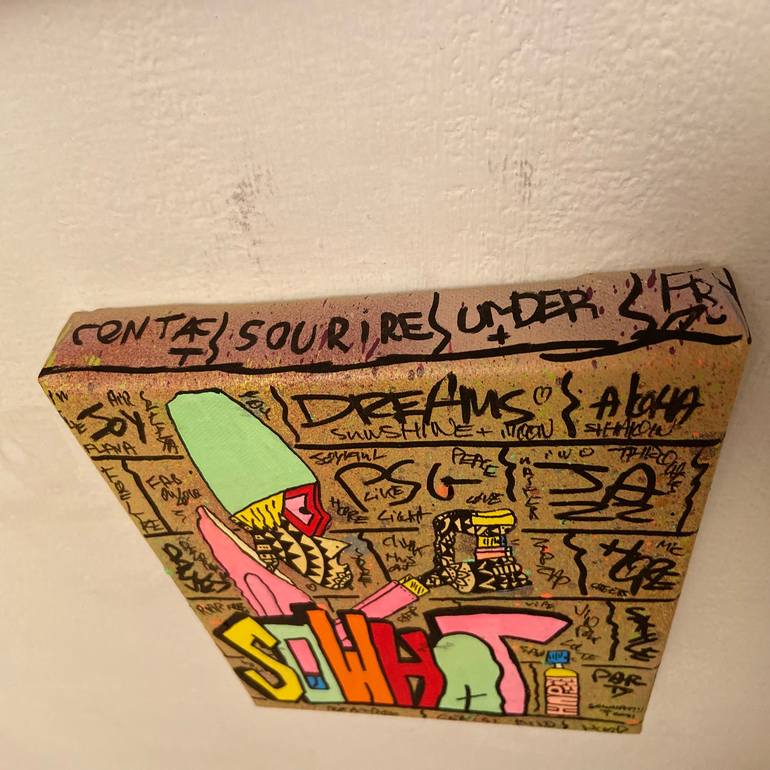 Original Conceptual Graffiti Painting by Ziv Lahat