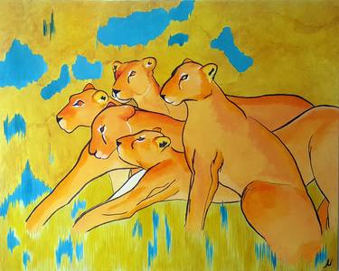 Original Animal Paintings by Muriel Monserisier
