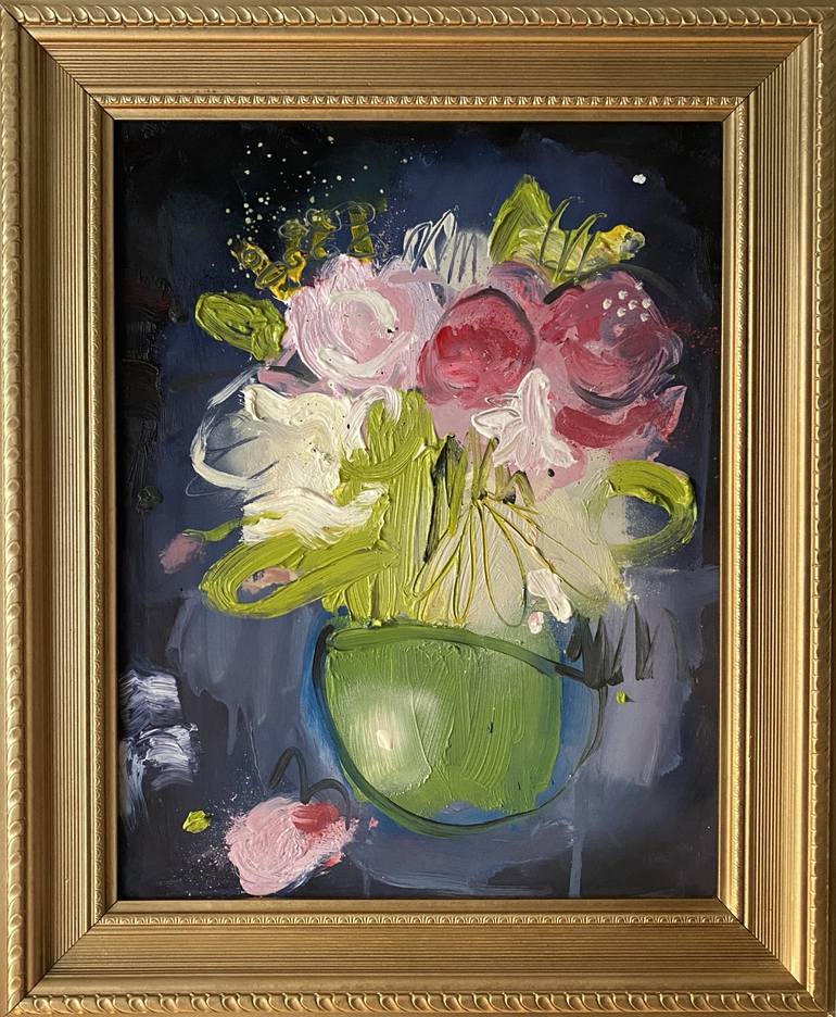 Original Floral Painting by Clare Chinnery