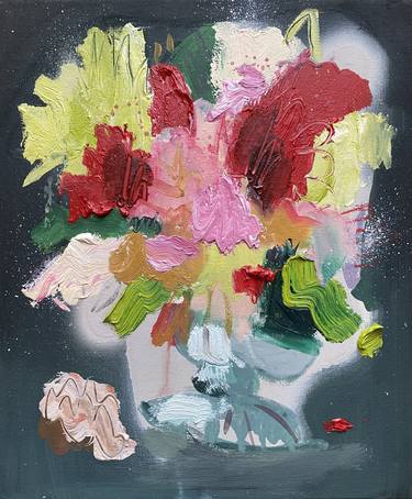 Print of Abstract Floral Paintings by Clare Chinnery