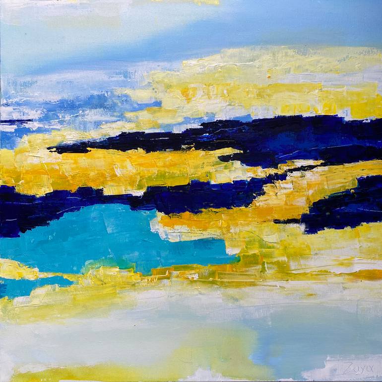 Original Abstract Landscape Painting by Zoya Maystruk