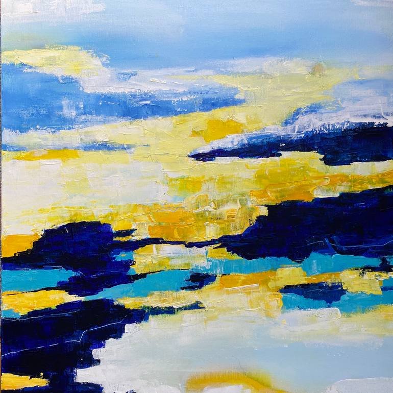 Original Abstract Landscape Painting by Zoya Maystruk