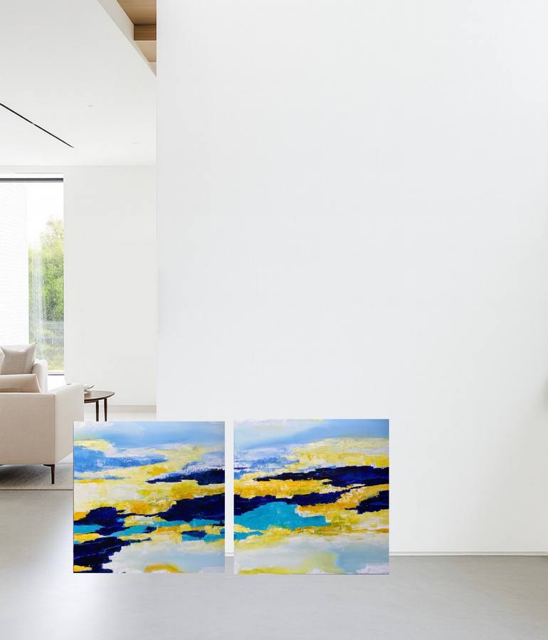 Original Abstract Landscape Painting by Zoya Maystruk