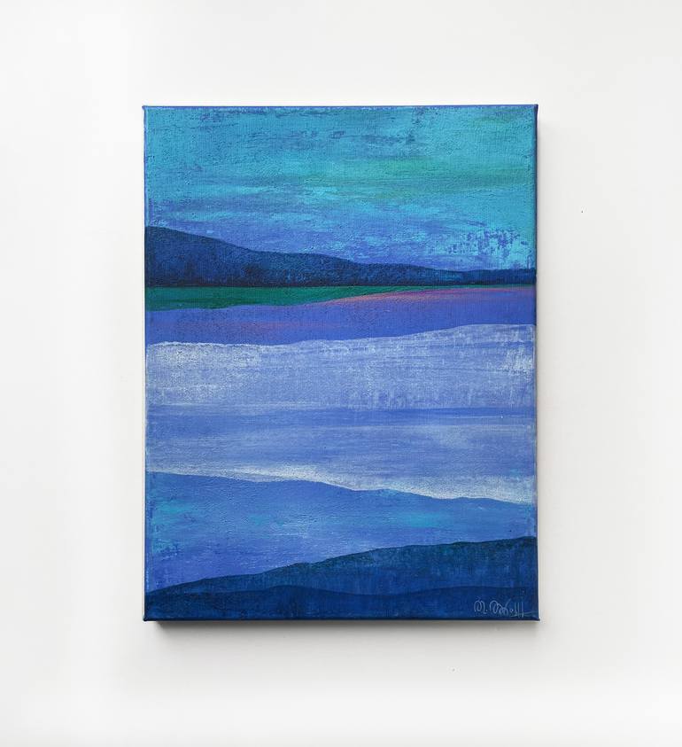 Original Abstract Expressionism Landscape Painting by Rita Wolff