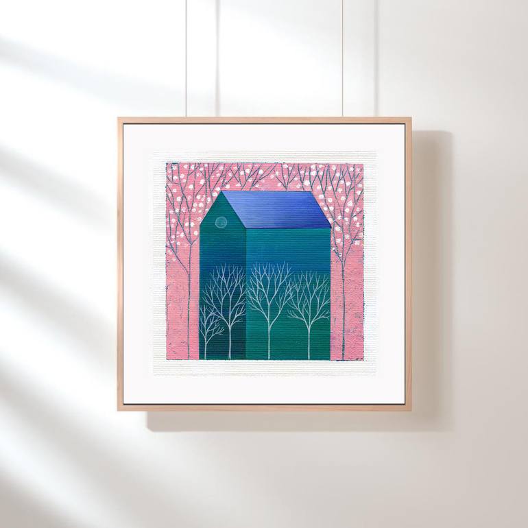 Original Minimalism Abstract Painting by Rita Wolff