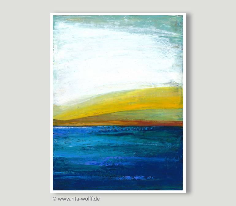 Original Abstract Landscape Painting by Margarita Wolff